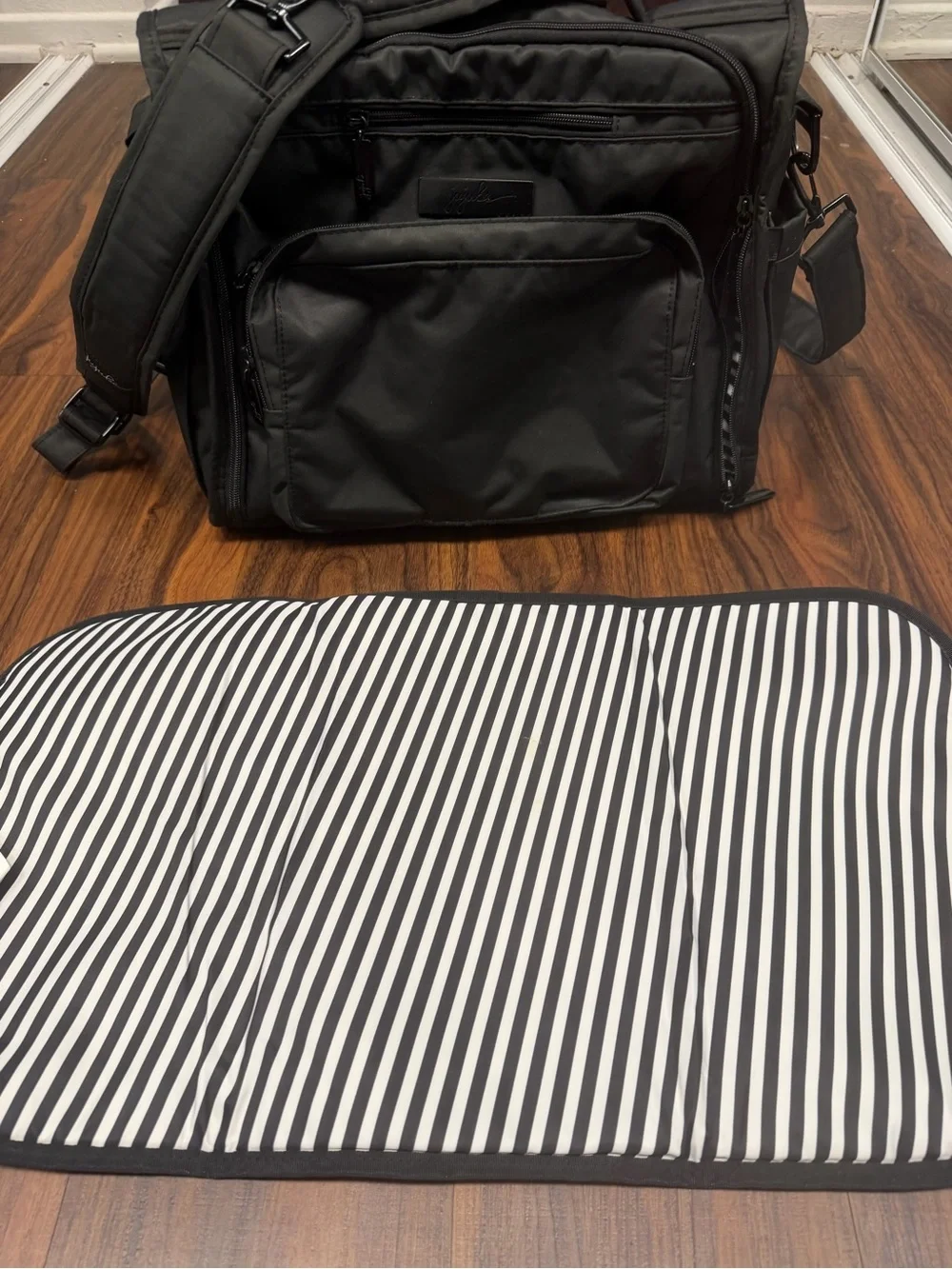 JuJuBe B.F.F. Convertible Diaper Bag Backpack / Messenger – Classic Black
